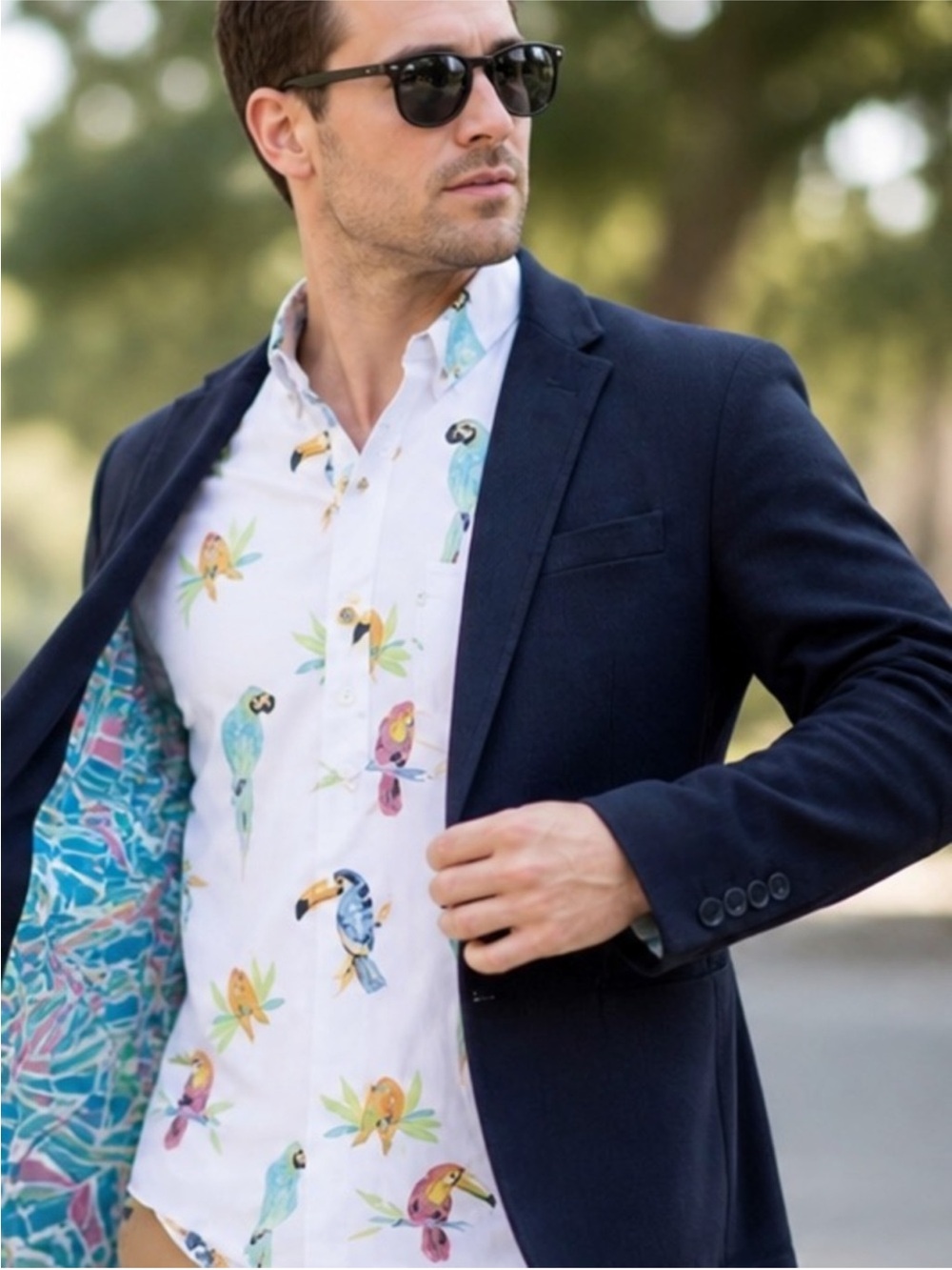 Chubbies "The Weekend Has Arrived" Navy Blue Blazer Jacket